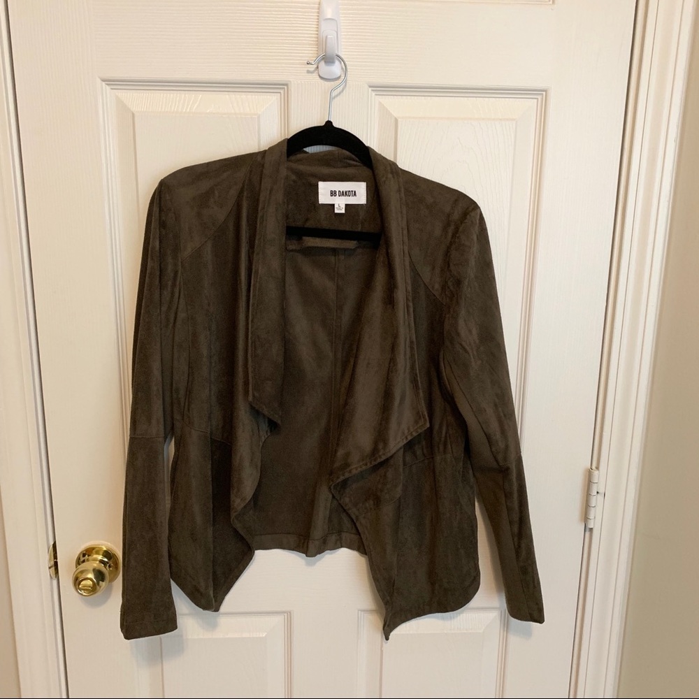 BB Dakota faux suede jacket, olive